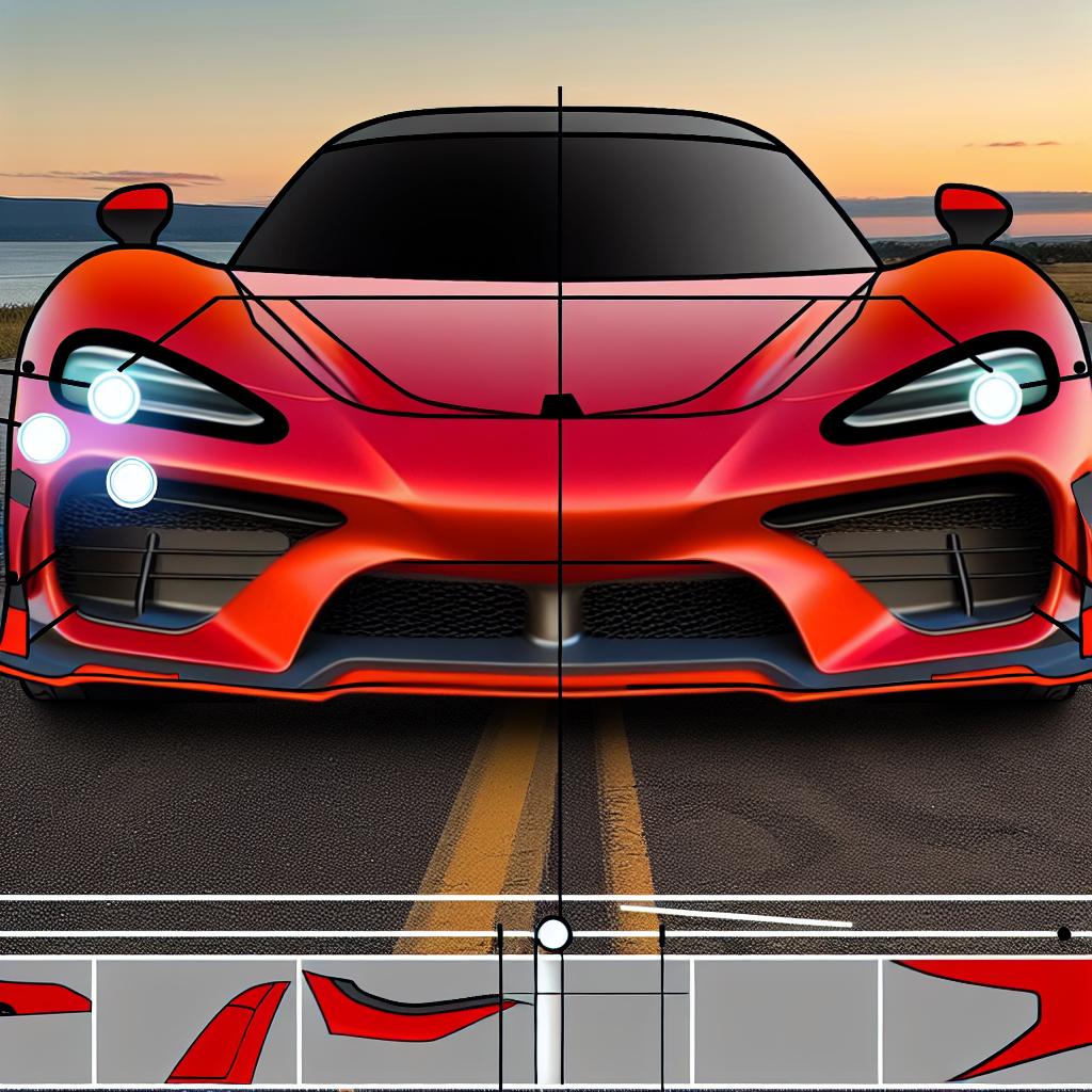 The aerodynamic design of the Corvette C7 (2014–2019).